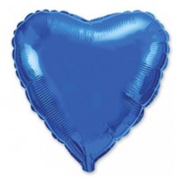 Шар фольгированный  c гелием Сердце МЕТАЛЛИК BLUE,18", , 320 р., Шар фольгированный  c гелием Сердце МЕТАЛЛИК BLUE,18", , Фольгированные шары
